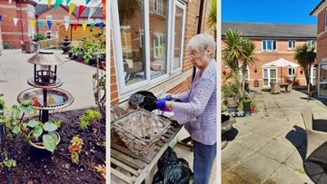 Garden transformation at Leeds care home